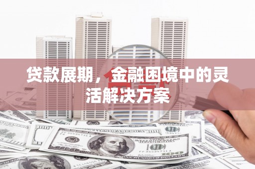 潢川贷款展期，金融困境中的灵活解决方案