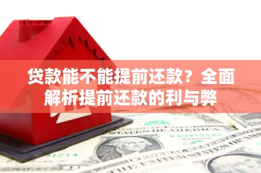 潢川贷款能不能提前还款？全面解析提前还款的利与弊