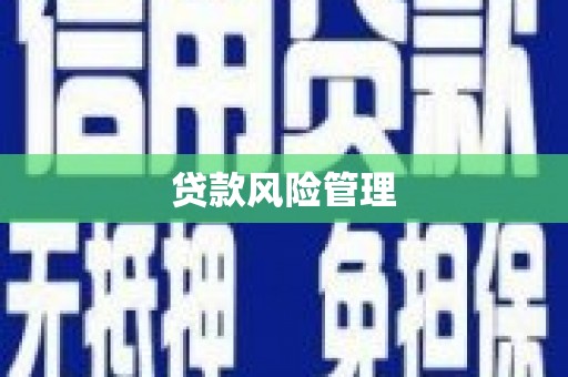 潢川贷款风险管理